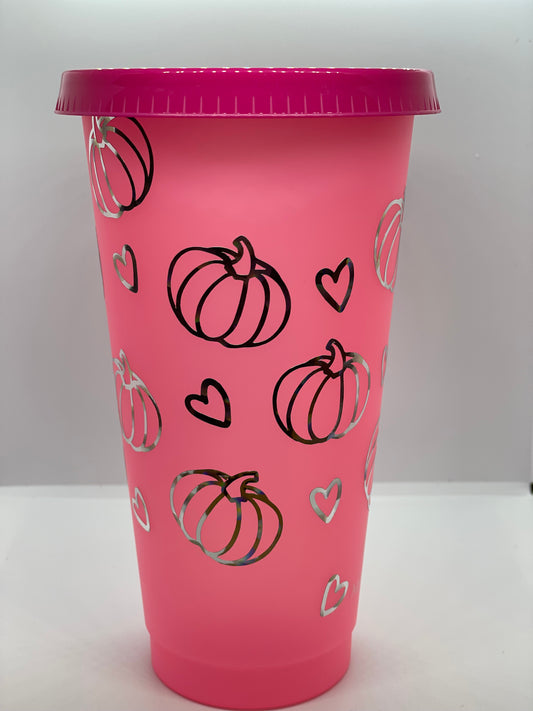 For the love of pumpkins tumbler with straw